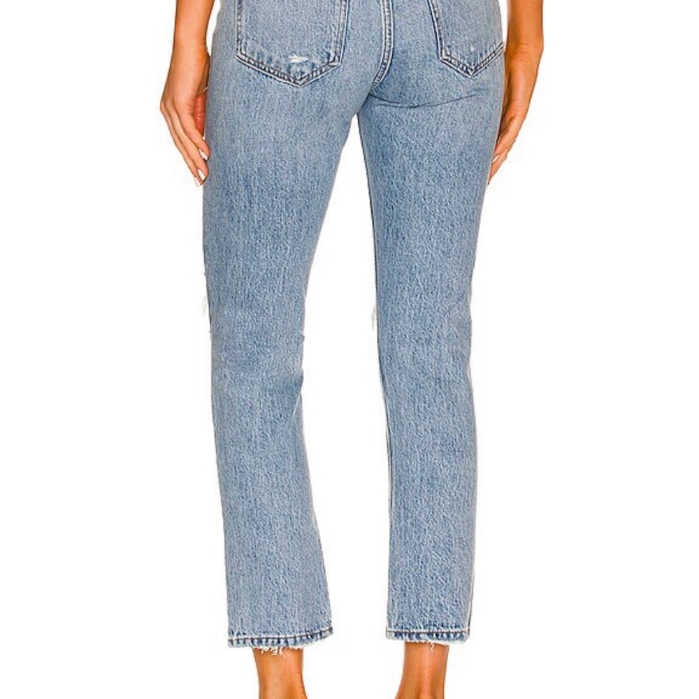 Agolde Riley Distressed Ankle Jeans - Picture 2 of 7